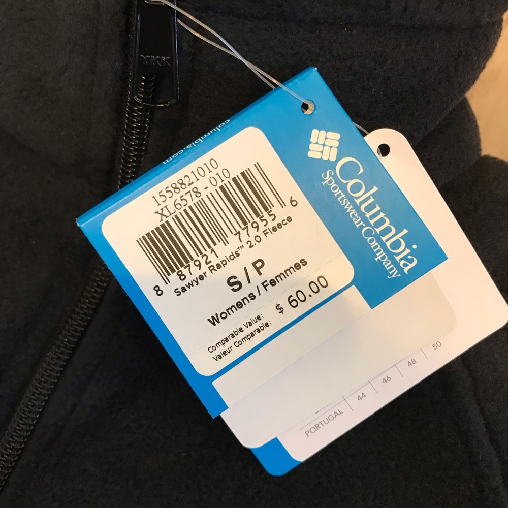 Women’s Columbia Sawyer Rapids Black Zip Fleece - Picture 6 of 8